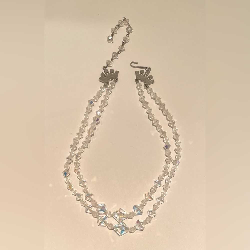 Vintage crystal choker necklace